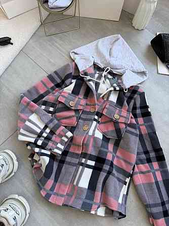 Жіноча тепла оверсайз сорочка з капюшоном турецький двосторонній фліс Полар Одеса