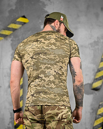 Тактична футболка hermit піксель coolpass (добрякова якість) ВТ1168 Київ - фото 3