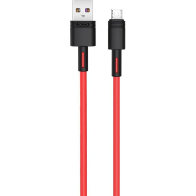 Дата кабель USB 2.0 AM to Micro 5P 1.0m 5A red XO (NB166-M-1-RD) Винница - изображение 1