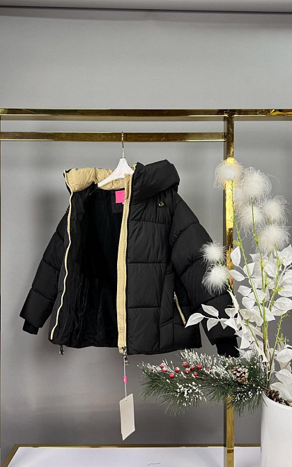 Детская зимняя куртка для девочки с сумкой на 8-9 лет Николаев - изображение 2