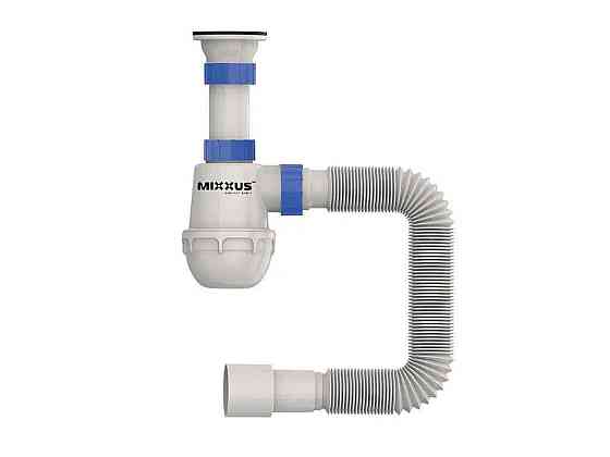 Сифон для кухни с литым выпуском 40*40/50 SK-01-A 1 1/2 x40 ТМ MIXXUS Solmir Solmir Solmir Київ