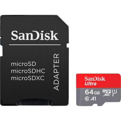 Карта памяти SanDisk 64GB microSD class 10 UHS-I Ultra (SDSQUAB-064G-GN6MA) Винница - изображение 1