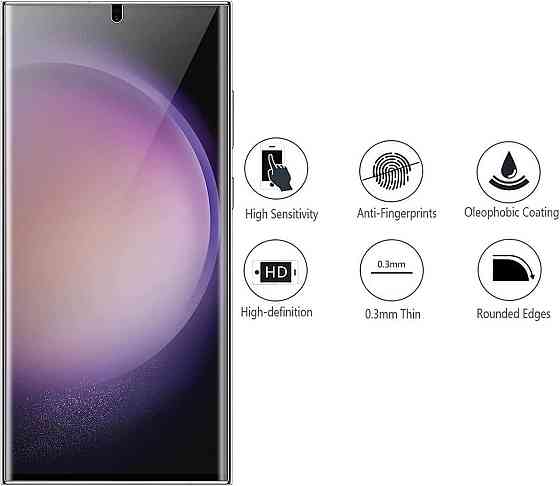 Захисна плівка для екрану Samsung Galaxy S23 Ultra Прозора Гідрогелева 2 шт самовідновлювана підтримка відбитка без бульбашок Київ