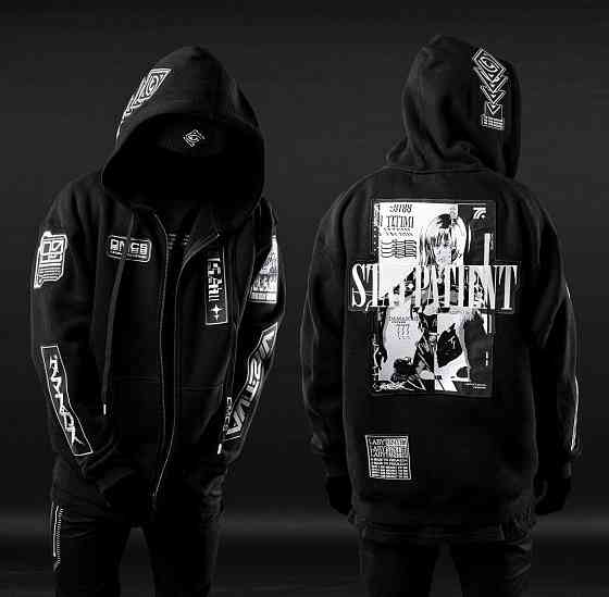 Худі, чорна толстовка чоловіча, світшот 2702806571 розмір 52 Дніпро