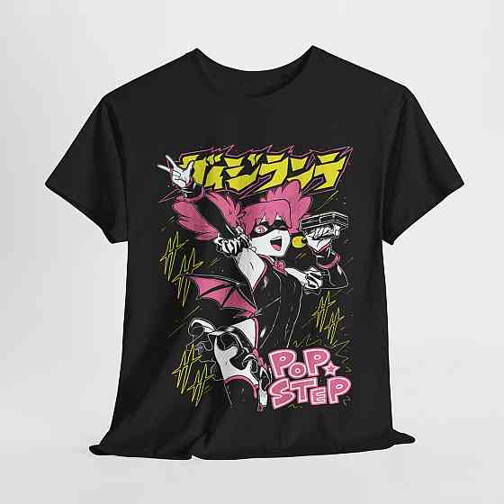 Футболка мужская аниме Поп Степ Аниме Суммер оверсайз (S/M/L) Черний AnimeJ0780 Днепр