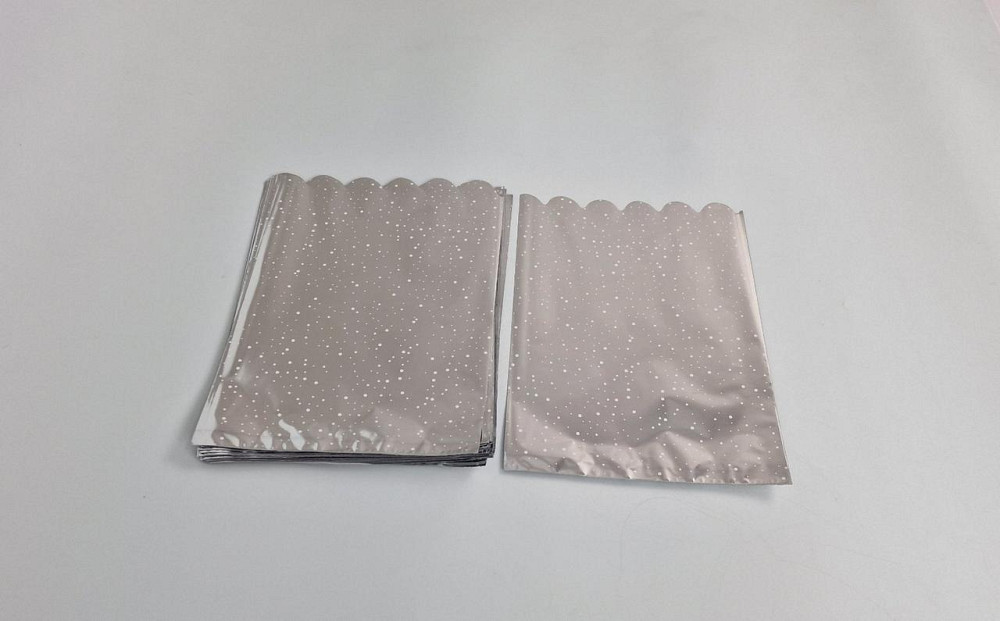 Пакет с рисунком для упаковки подарков  (20*30) №419 (1) фольгированный (ажурный) 