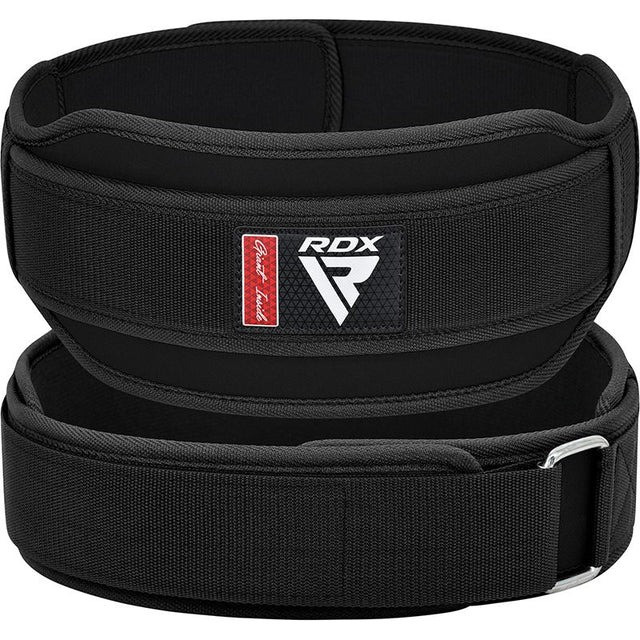 Пояс для важкої атлетики RDX RX5 Double Belt неопреновий Black S Луцк - изображение 1