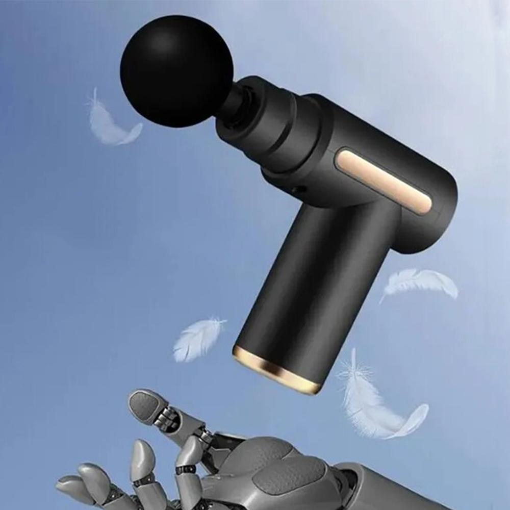 Перкуссионный массажер с 4 насадками Gun Massager SBR Киев - изображение 2