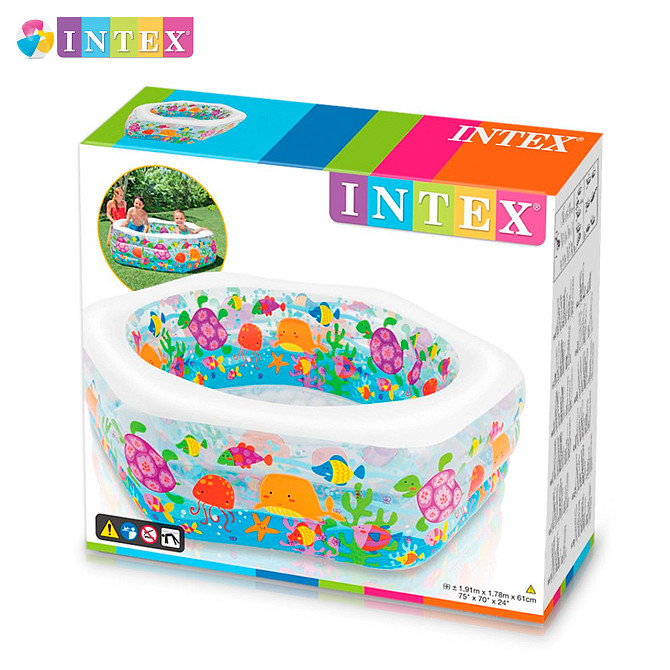 Intex 56493 надувний сімейний басейн "Риф" 191х178 см 520 літрів УЦІНКА Київ - фото 2