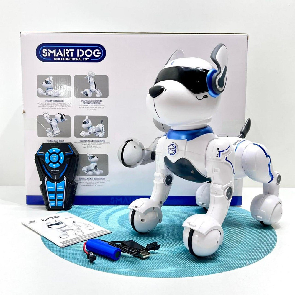 Собачка на радіокеруванні їздить реагує на голос робить трюки Білий (A001) Чернигов - изображение 2