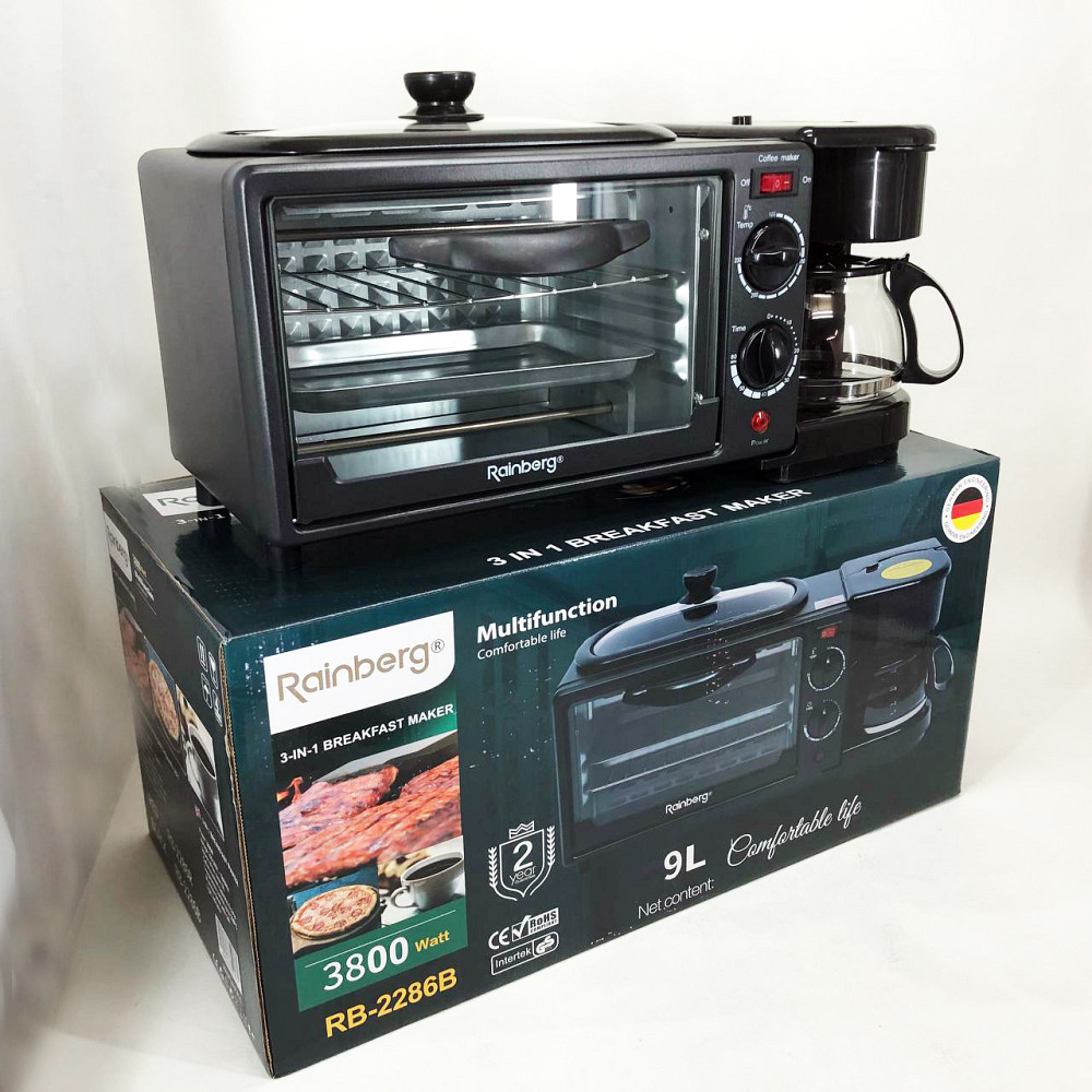 Електрична піч для випікання Rainberg, Міні пічка для дачі Електрична піч настільна кухні CQ-20 Львів - фото 11