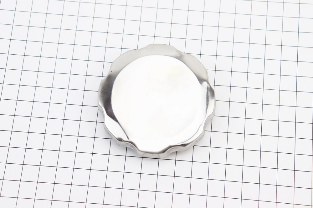 УЦІНКА Кришка бака паливного D-70mm, 168F/170F/173F/177F/182F/188F/190F, метал, "ХРОМ", Тип 1 (невеликі потертості, див. фото) Киев - изображение 1