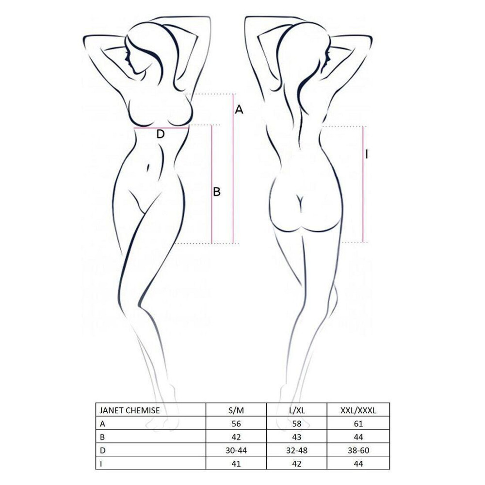 Прозрачная Сорочка беби долл Passion JANET CHEMISE L/XL, white, трусики Sex Aura Киев - изображение 3