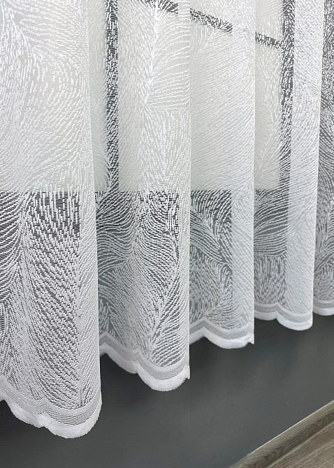 Тюль VR-Textil 1781т Жаккард Белый 300х140 см (42-1065) Киев - изображение 6