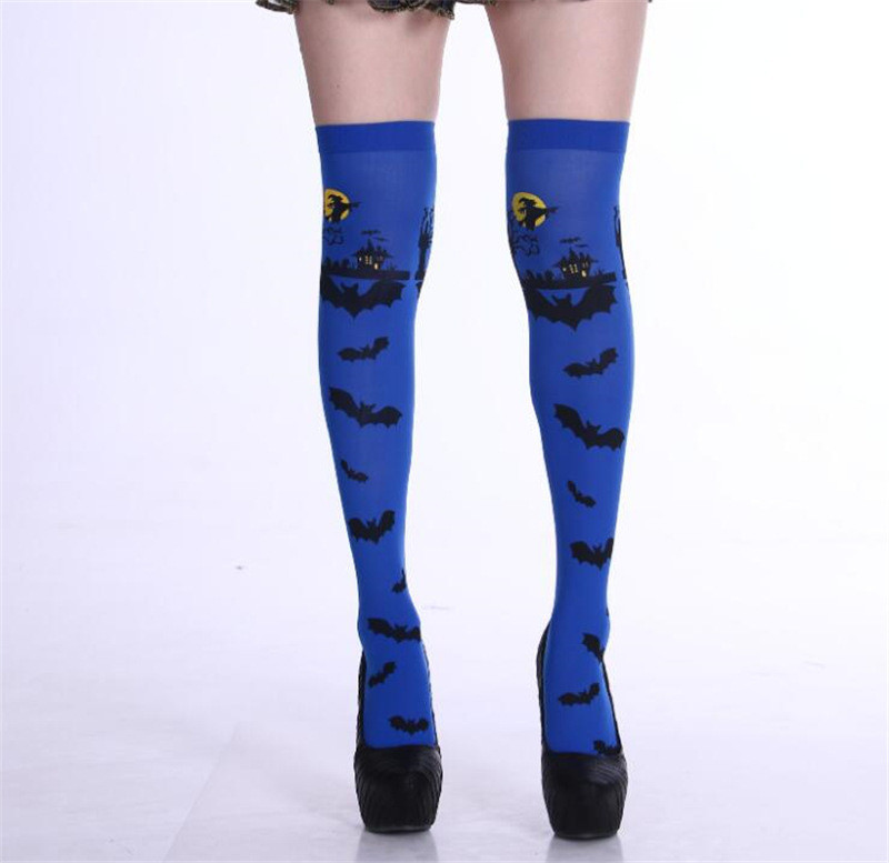 Панчохи для Хелловін Кажани one size синьо-чорний Київ - фото 1