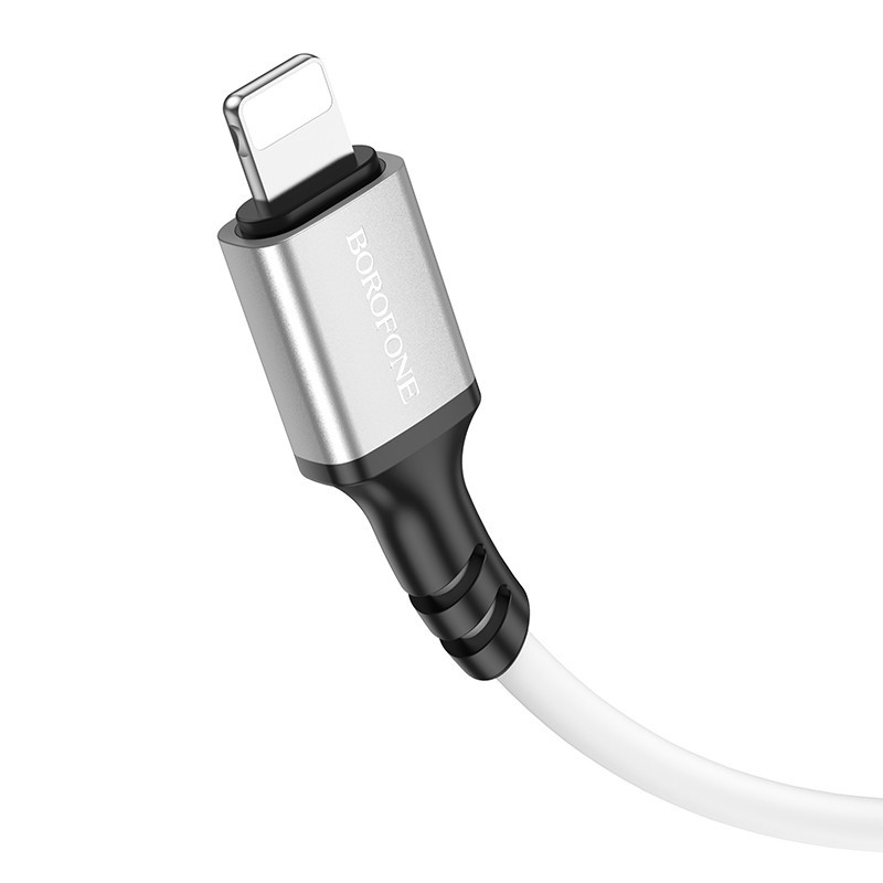 Кабель BOROFONE BX83 iP Famous silicone charging data cable White Одеса - фото 3
