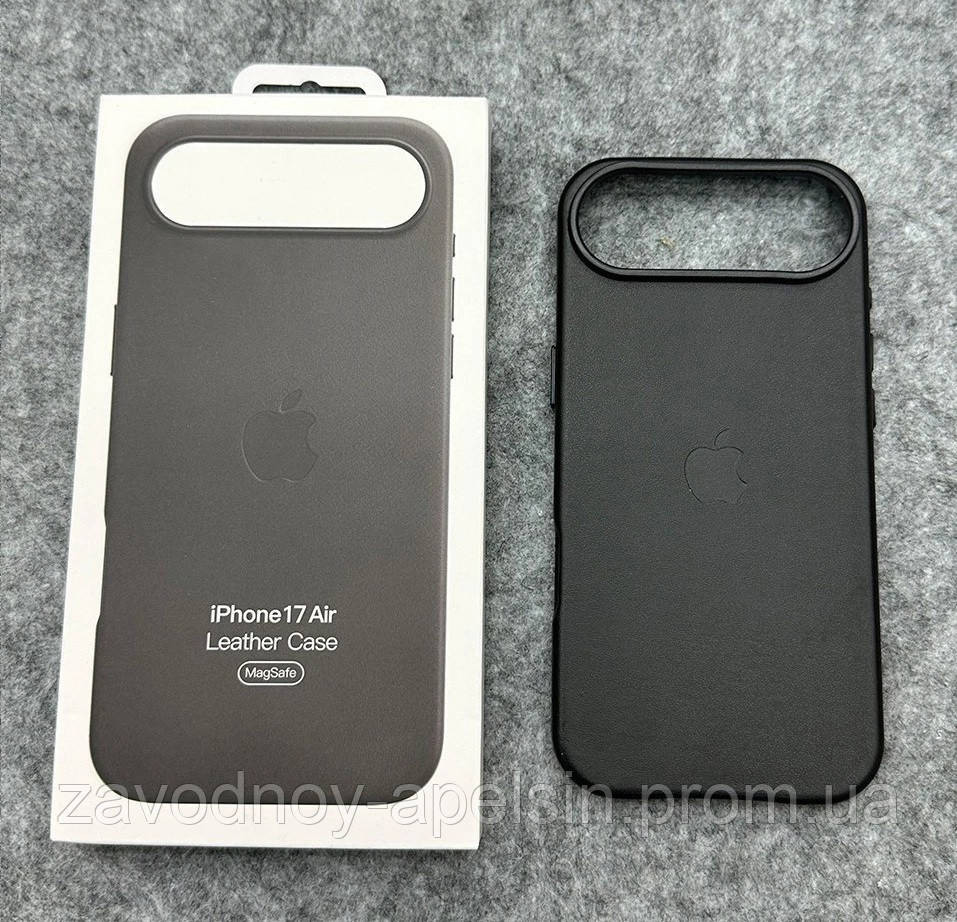 Iphone 17 Air Кожаный чехол Магнит (черный) Одесса - изображение 1
