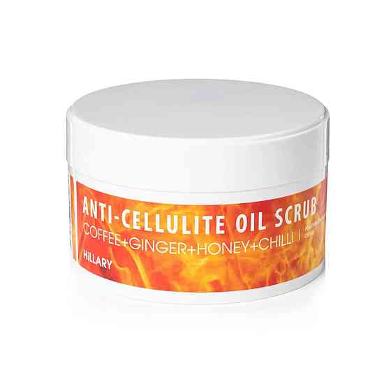 Антицеллюлитный разогревающий скраб для тела Anticellulite Oil Scrub Hillary 200 г Киев