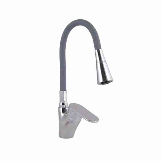 Смеситель для кухни Lidz Tani 007F3 с гибким изливом (k40) LDTAN007F3GCR31869 Grey / Chrome Киев