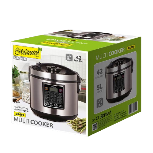Мультиварка 5 л 860W 16 програм (а/п чаша) MR-793 Maestro Житомир - фото 3