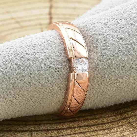 Кольцо 20 размер Xuping, (ширина 4мм, вес 2.5г), позолота РО Киев