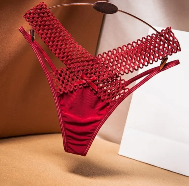 Еротичні трусики універсальний бордовий Київ - фото 1