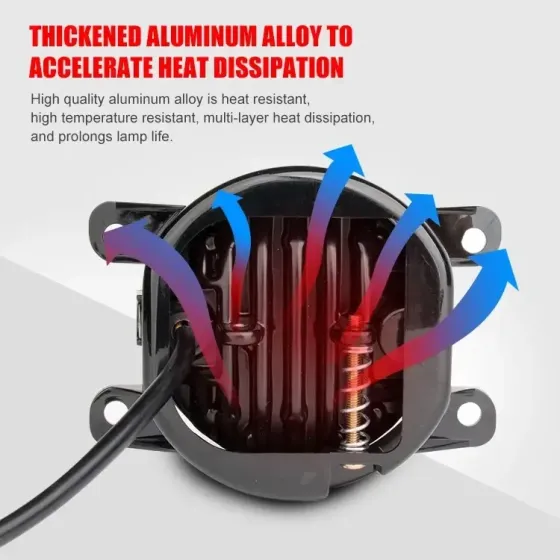 LED фари протитуманні 3.5 дюйм Nissan Leaf / 90mm ДХО з ангельськими вічками Харків