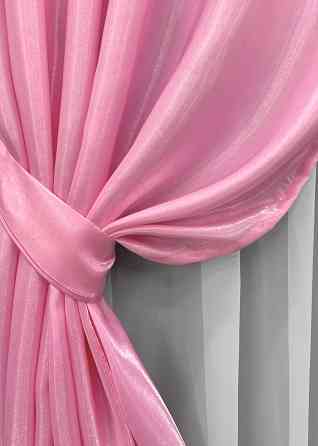 Комплект готовых штор VR-Textil Атлас Монорей № 1749ш Розовый 150х270 см 2 шт (33-0705) Киев