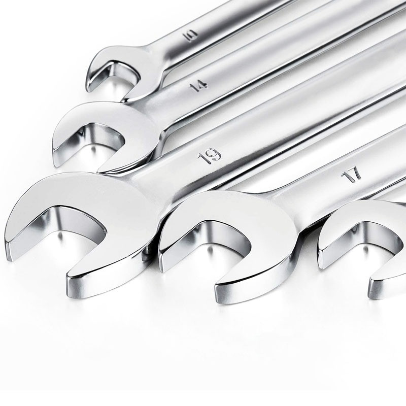 Набір рожково-накидних комбінованих ключів 12 шт, 8-19 мм, гайкові для ремонту з тріскачкою і поворотним механізмом 180° з чохлом Кам'янець-Подільський - фото 9