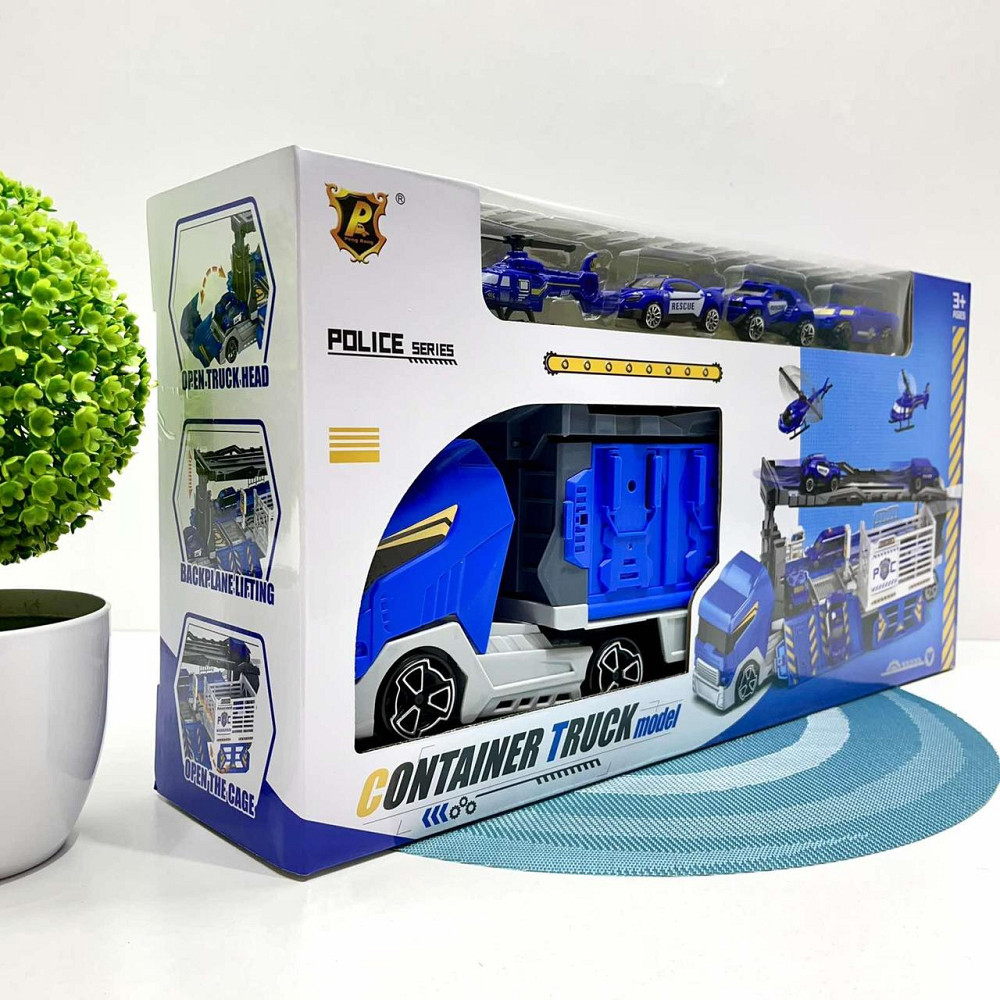 Трейлер-гараж довжина 43 см транспорт 4 шт (P924-A) Чернігів - фото 3