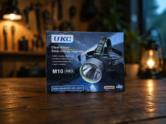 Налобний ліхтар UKC M10 Pro LED акумуляторний Type-C, потужний, для туризму та роботи Одеса