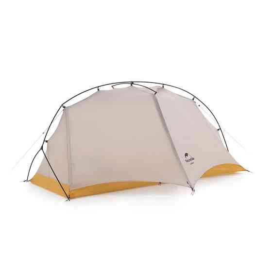 Намет надлегкий одномісний Naturehike NH21ZP003, сіро-жовтий Київ