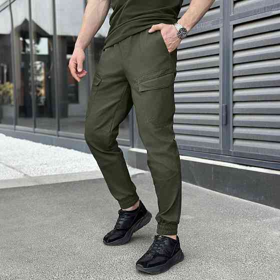 Штани-карго чоловічі котонові демісезонні хакі Pobedov VZIR Київ