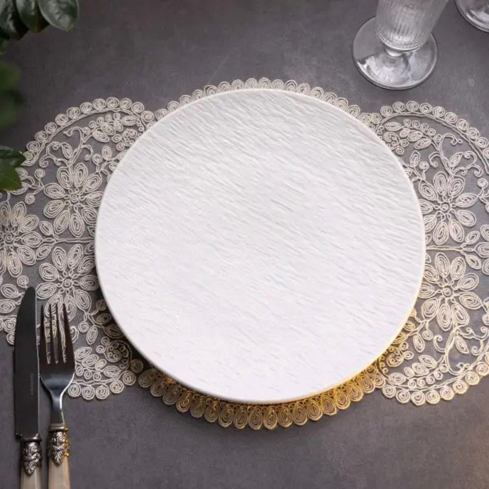 Тарелка десертная фарфоровая 20 см белая HP-7-725 Киев - изображение 2