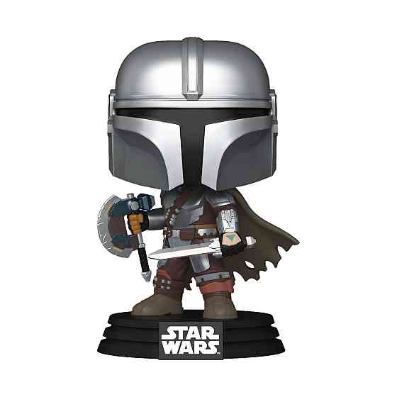 Ігрова фігурка Funko POP! серії Мандалорець і Ґроґу - Мандалорець зі зброєю Дніпро