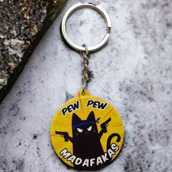 Брелок гумовий Pew Pew Котик Запоріжжя