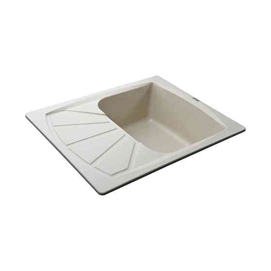 Гранітна мийка Globus Lux TANA слонова кiстка 650х500мм (000022422) Київ