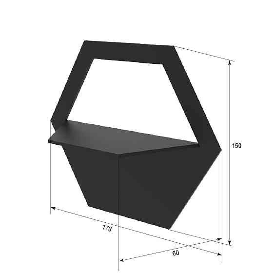 Полка EKOSTAR настенная 173х60х150 Киев