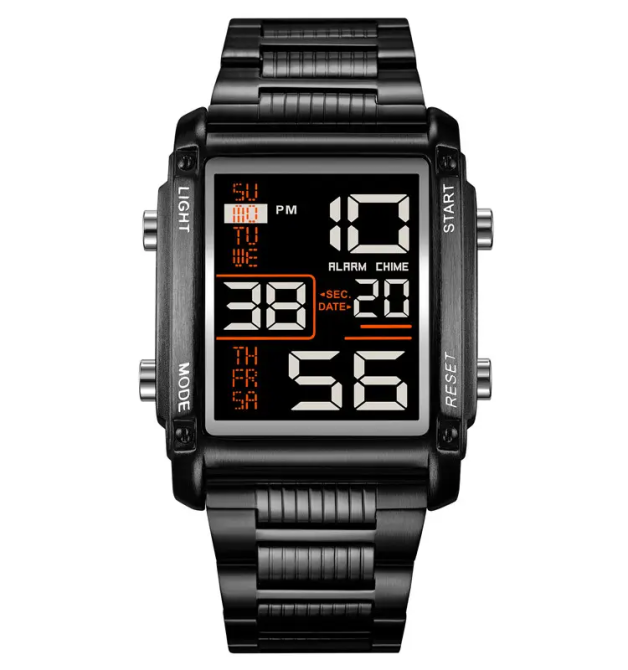 Чоловічий наручний годинник Skmei 2206 (Чорний з чорним циферблатом) Вінниця - фото 1