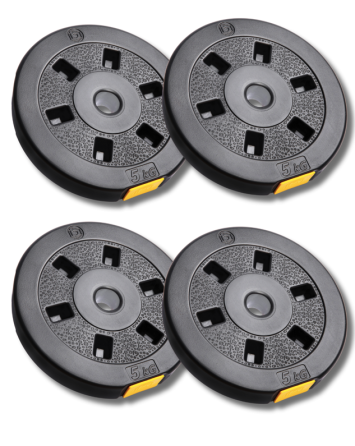 Сет композитних дисків Besport PowerPro 20 (4х5кг) для гантелей та штанг Київ