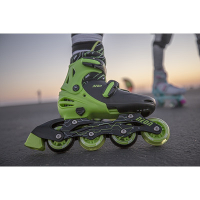 Роликовые коньки Neon Inline Green розмір 30-33 (NT07G4) Винница - изображение 4