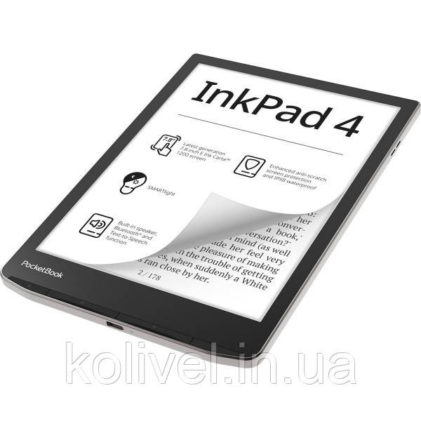 Электронная книга PocketBook InkPad 4 (PB743G), IPX8, Stardust Silver (PB743G-U-CIS) Київ - фото 4