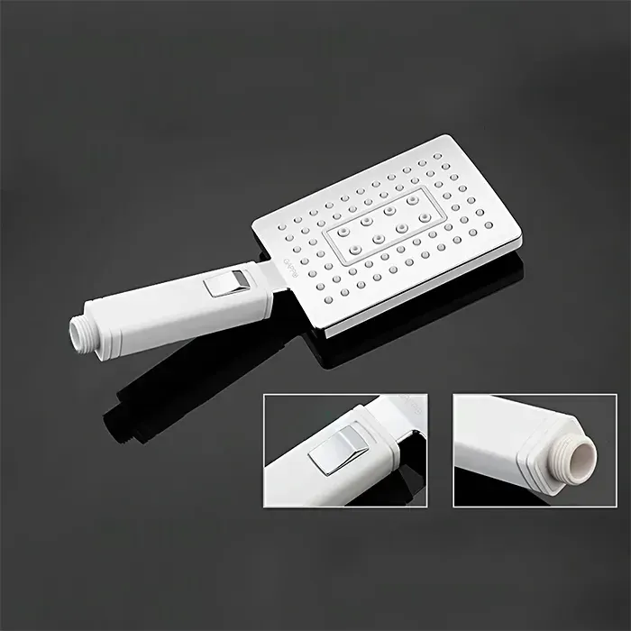 Смеситель для ванны с душевым гарнитуром GAPPO Jacob G2207-7 белый/хром Киев - изображение 8