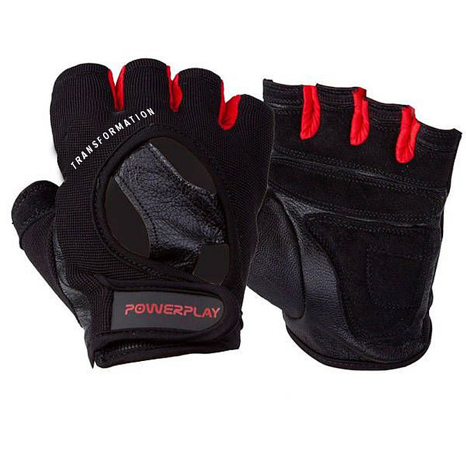 Рукавички для фітнесу PowerPlay 2222 Чорні XL Кам'янське - фото 1