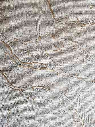 Шпалери метрові вінілові на флізелін Grandeco Poem під штукатурку під мармур пісочний білі золотисті Київ