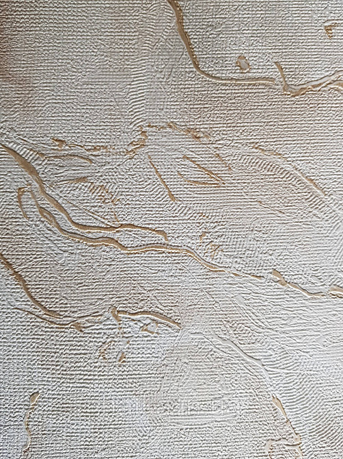 Шпалери метрові вінілові на флізелін Grandeco Poem під штукатурку під мармур пісочний білі золотисті Київ - фото 1