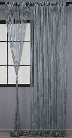 Штори-нитки "Кісея" з люрексом Графітовий 300х300см 1 шт (61-035) Київ