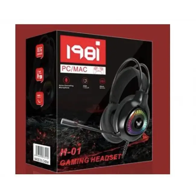 Ігрові навушники GH-01 Gaming LED з мікрофоном, RGB-підсвічуванням і стереозвуком для геймерів Одеса - фото 6