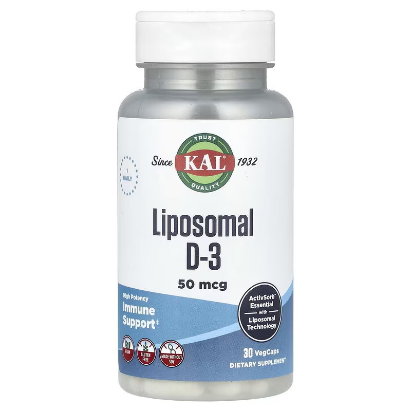 Liposomal D-3, High Potency, 50 mcg, 30 VegCaps Луцк - изображение 1