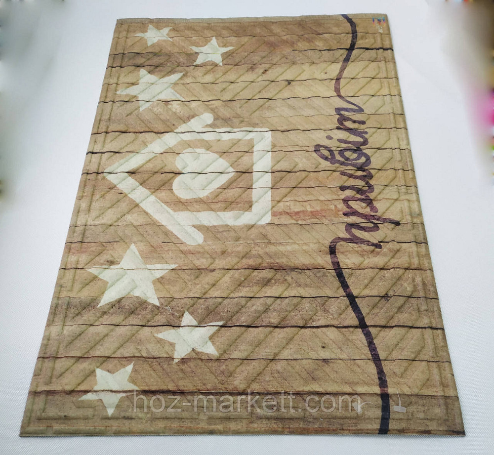 Коврик 60 х 40 см прорезиненный с ворсом в прихожую Привет Харьков - изображение 2